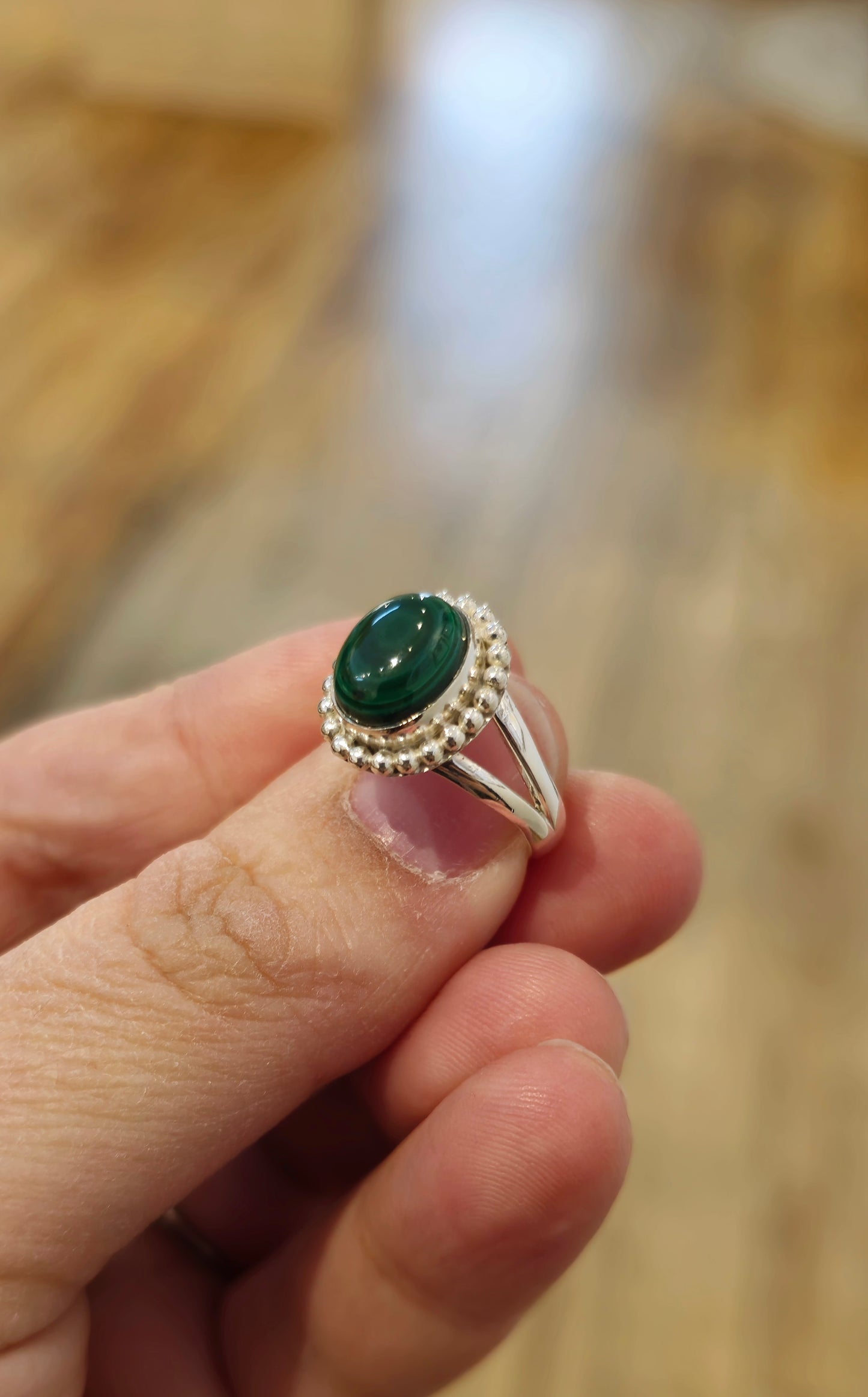 Bague Malachite