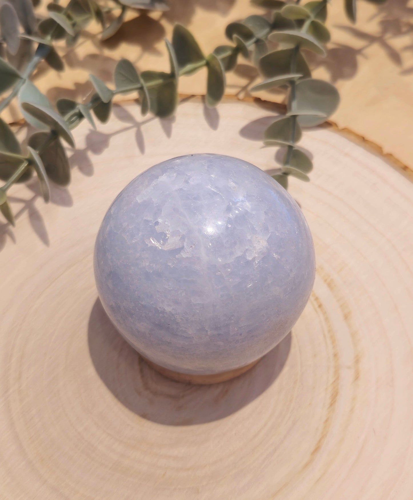 Sphère Calcite bleue