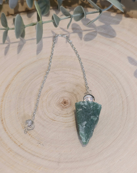 Pendule Aventurine verte brute
