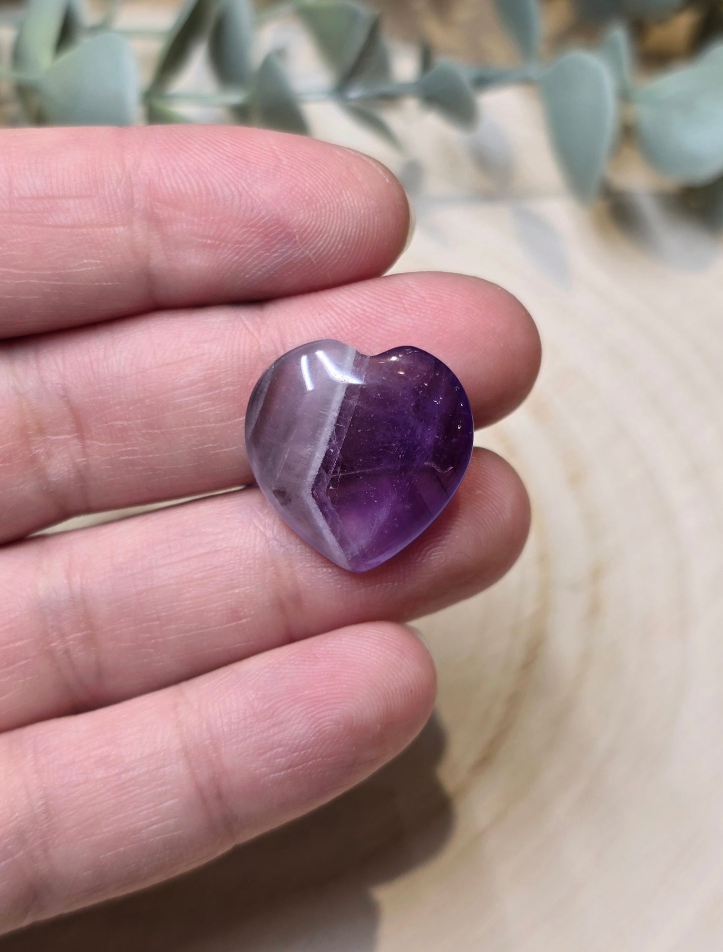 Coeur en Améthyste