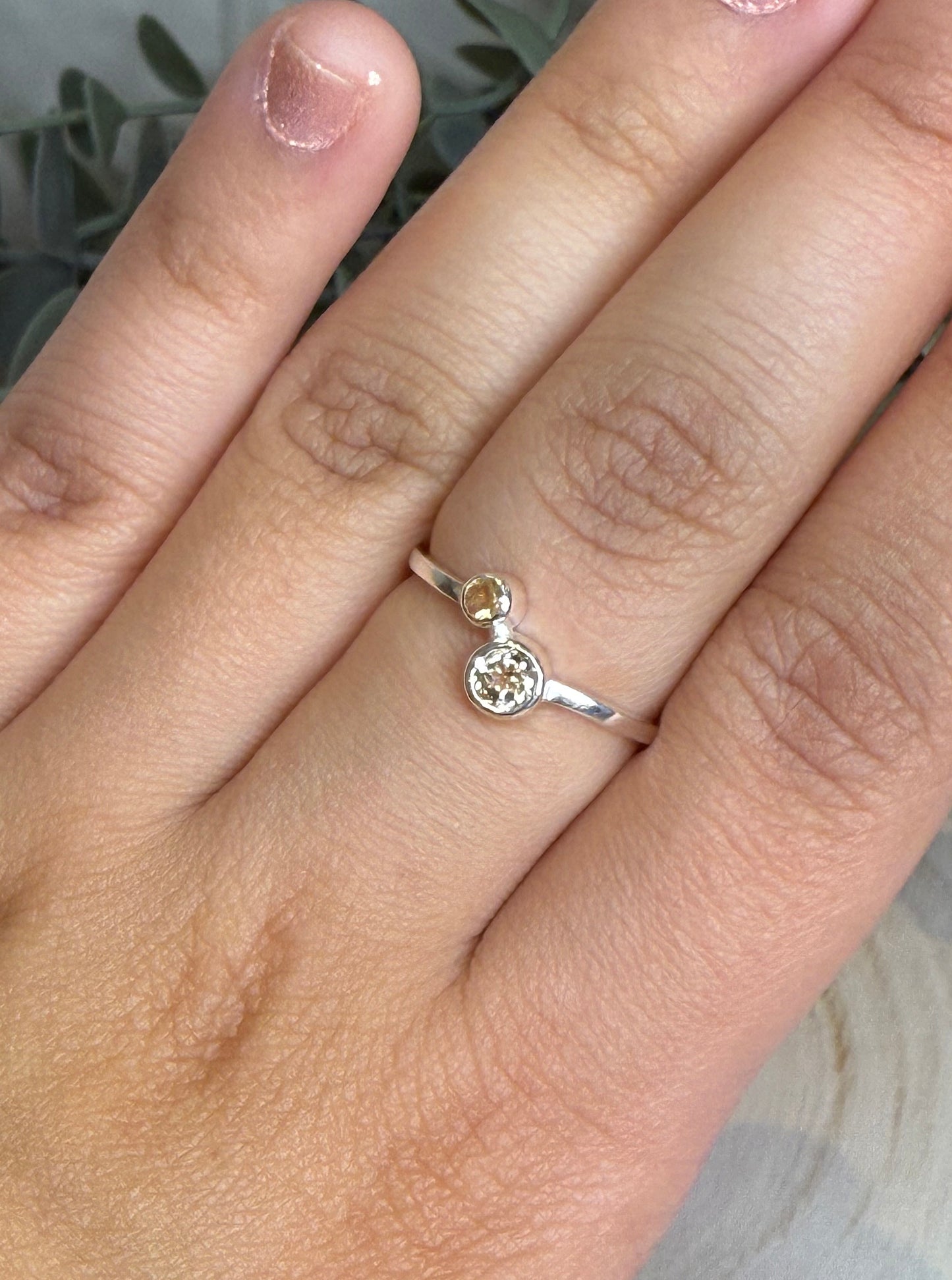 Bague double Citrine
