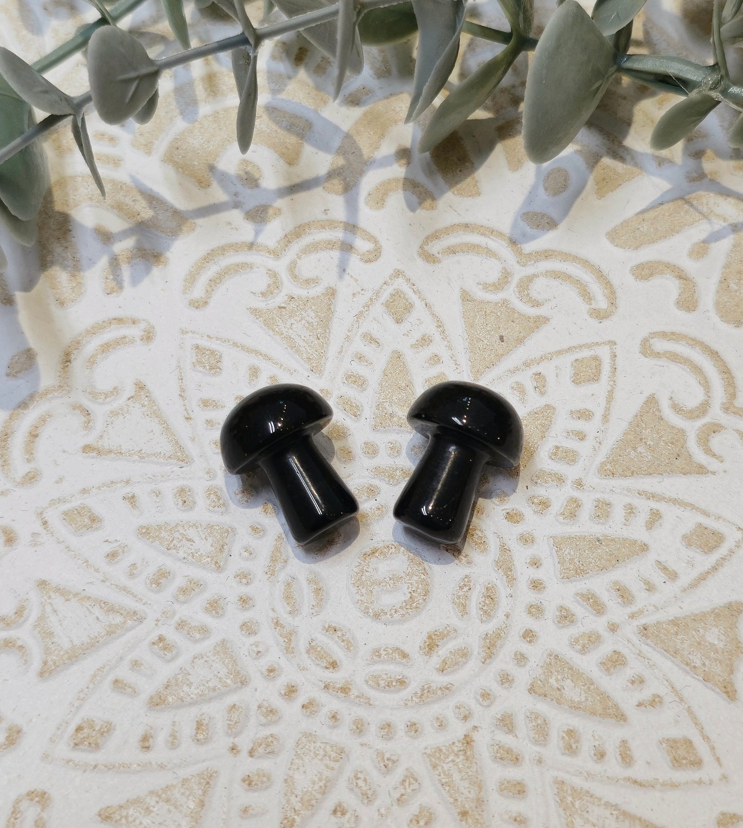 Champignon en Obsidienne