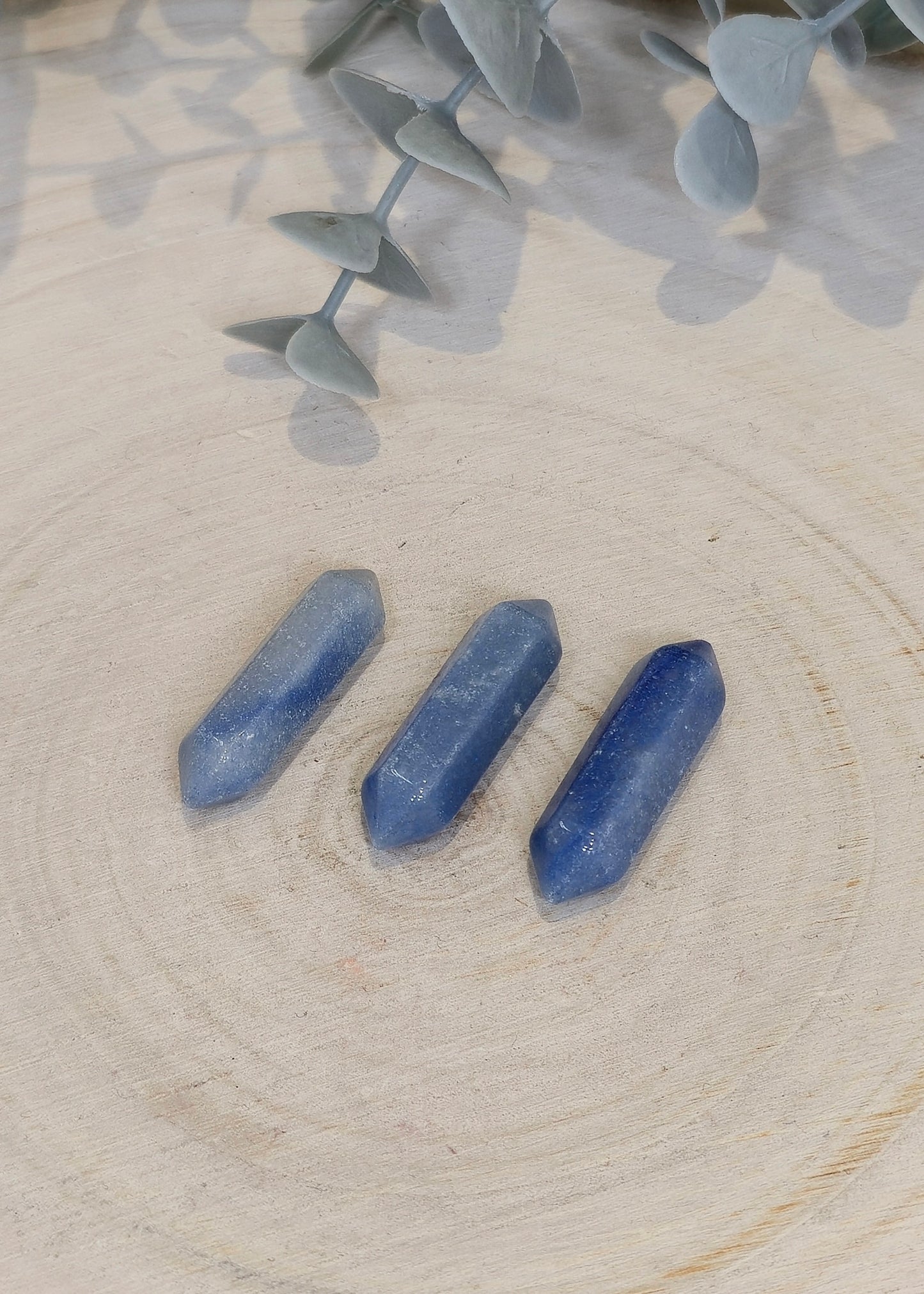 Mini Double Pointe en Aventurine bleue