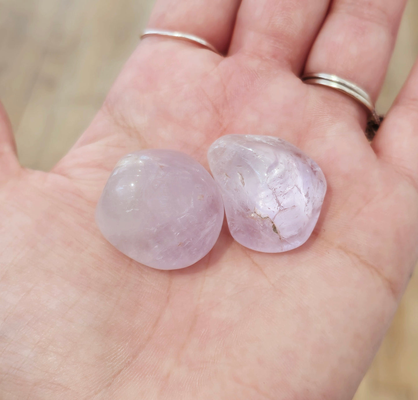 Quartz lavande barattée