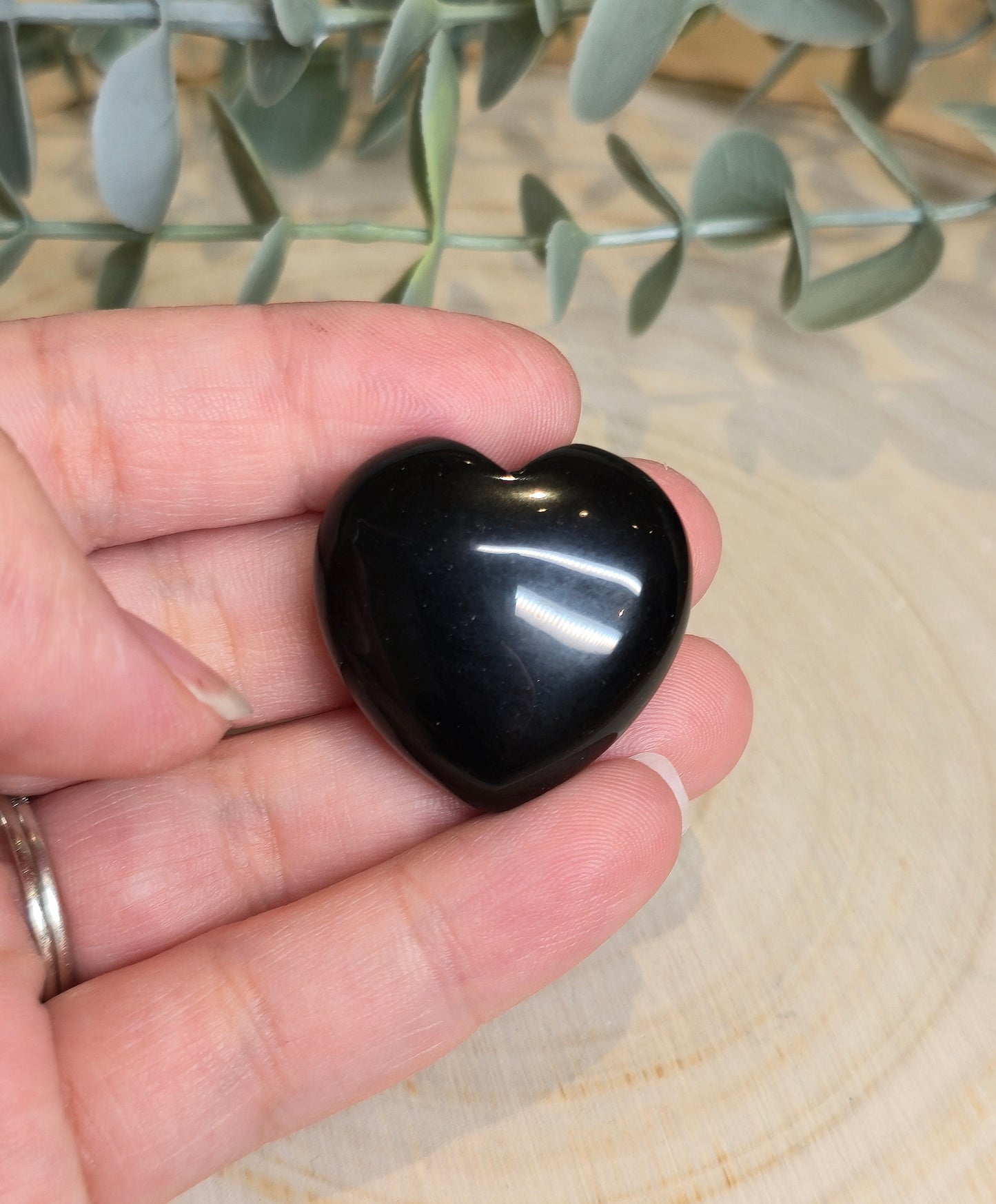 Coeur en Obsidienne
