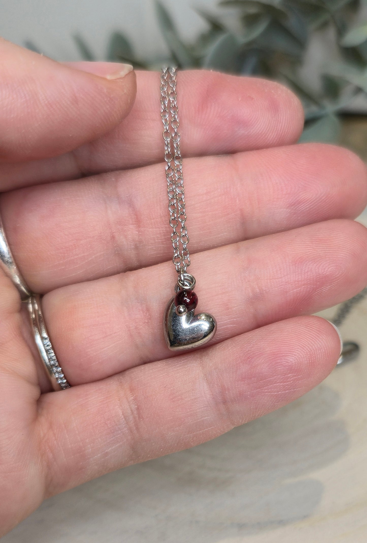 Collier Coeur bombé