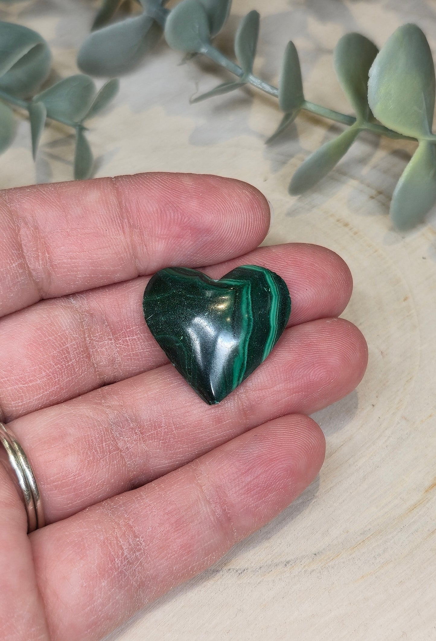 Coeur en Malachite