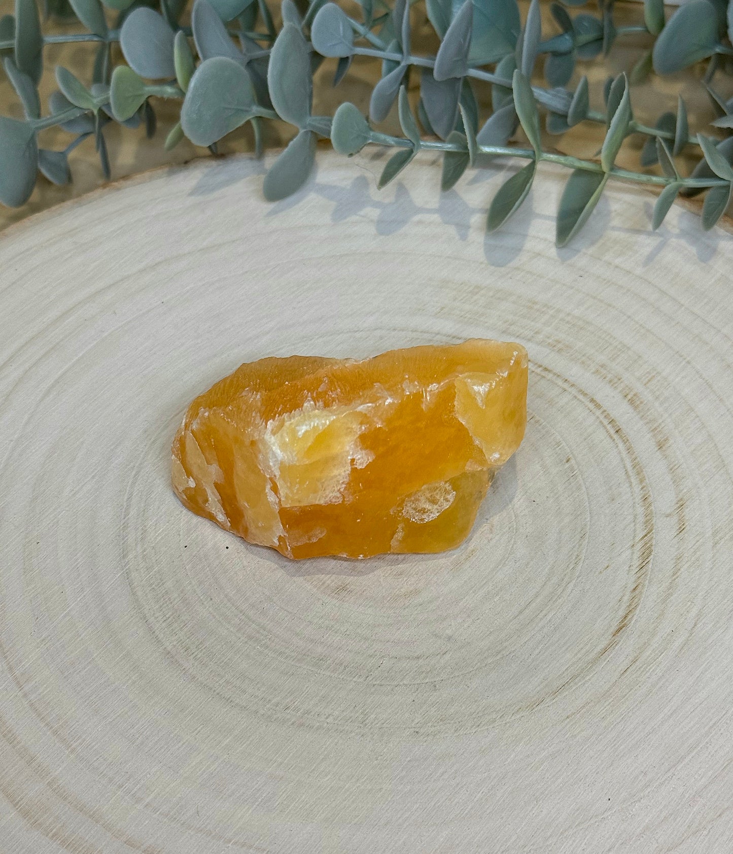 Calcite orange brute du Mexique