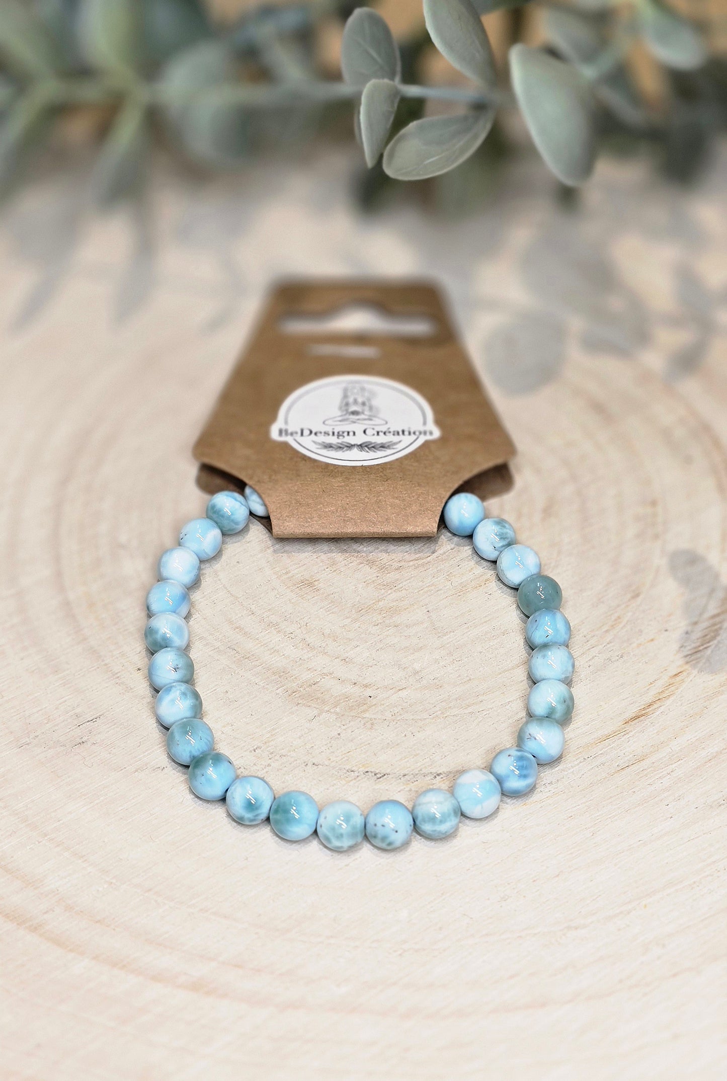 Bracelet Larimar 6,5mm