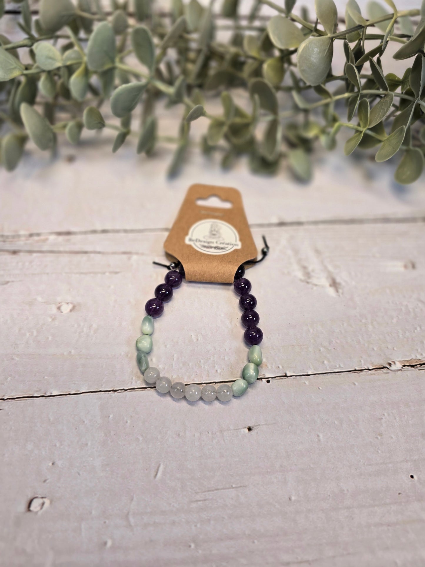 Bracelet avec pierres - création unique