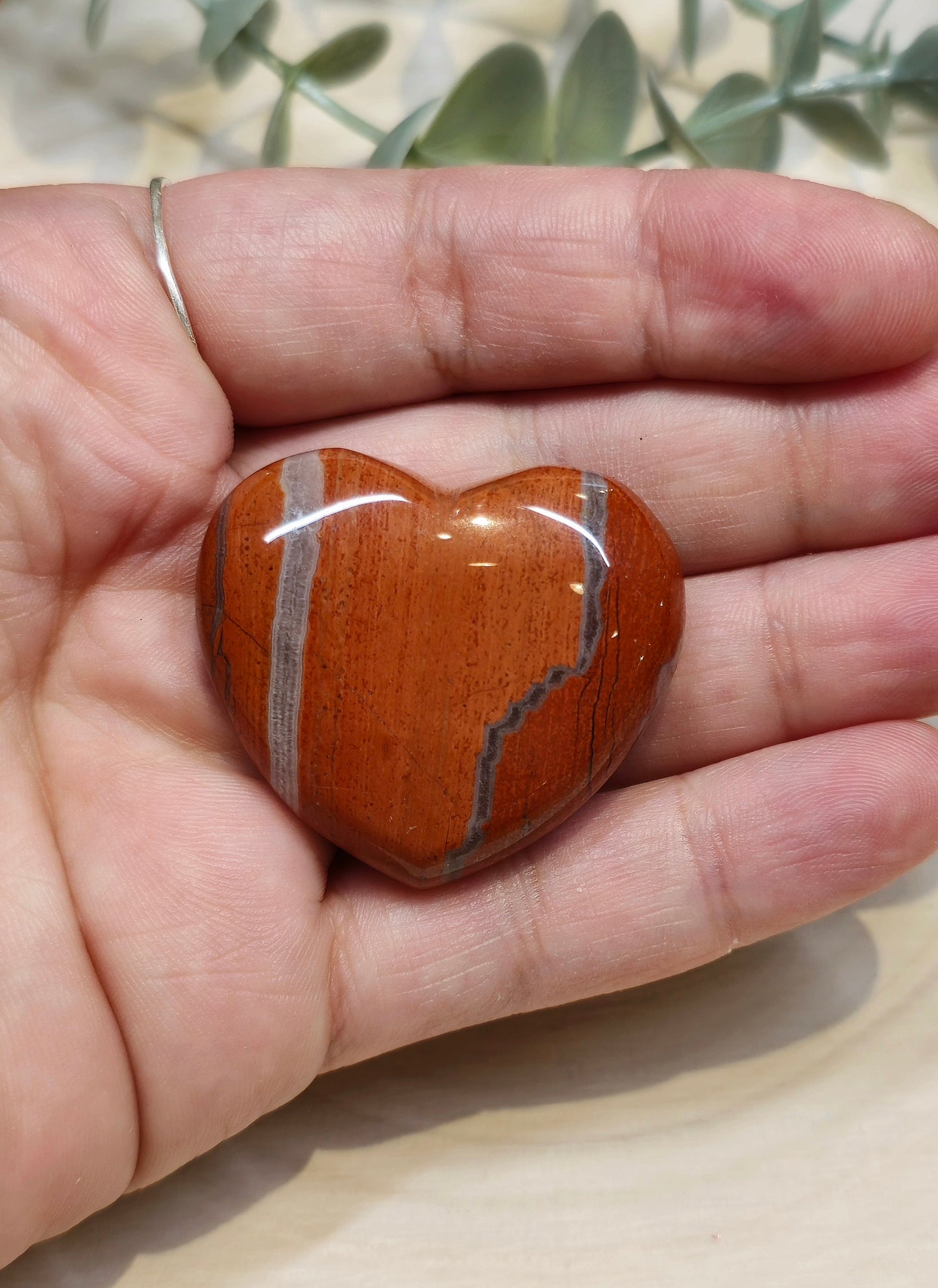 Coeur en Jaspe rouge