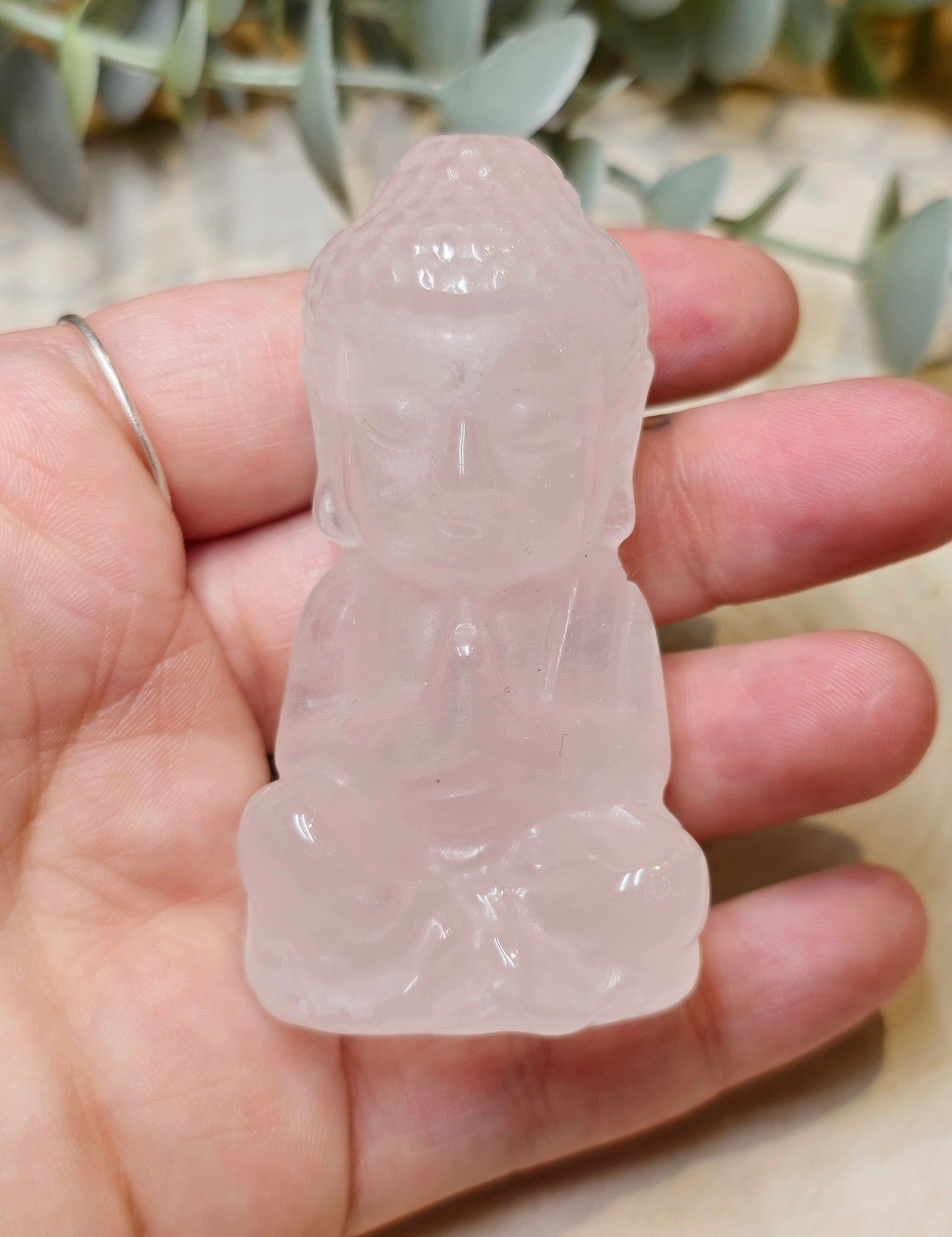 Bouddha en Quartz clair