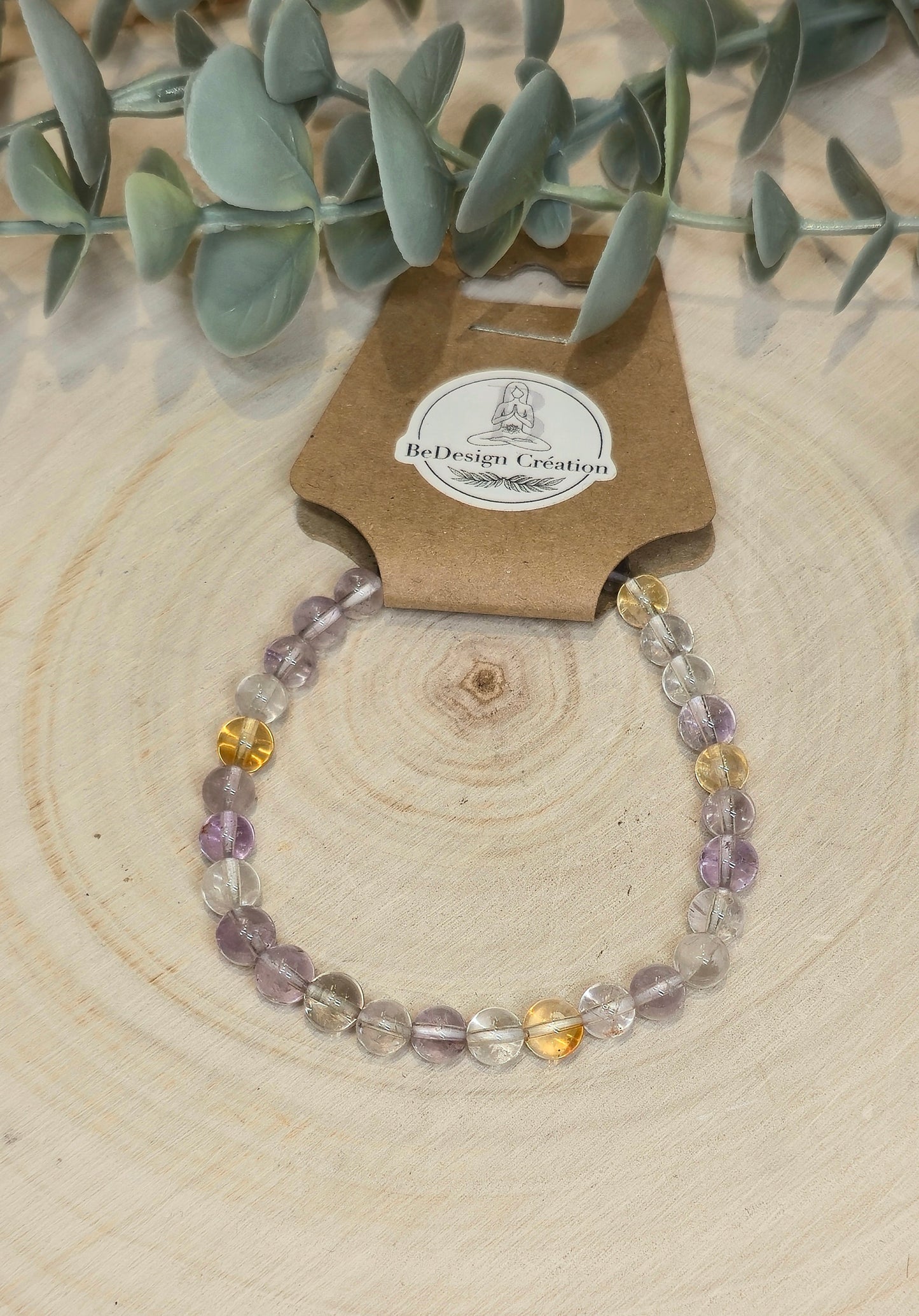 Bracelet Amétrine 6mm