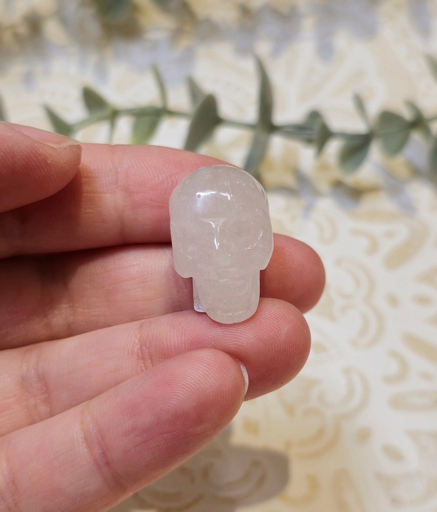 Mini Crâne en Quartz clair