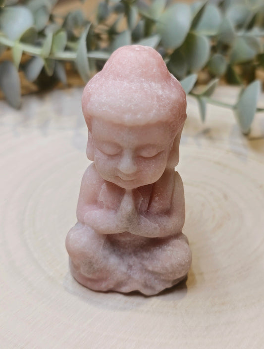 Bouddha en Opale rose