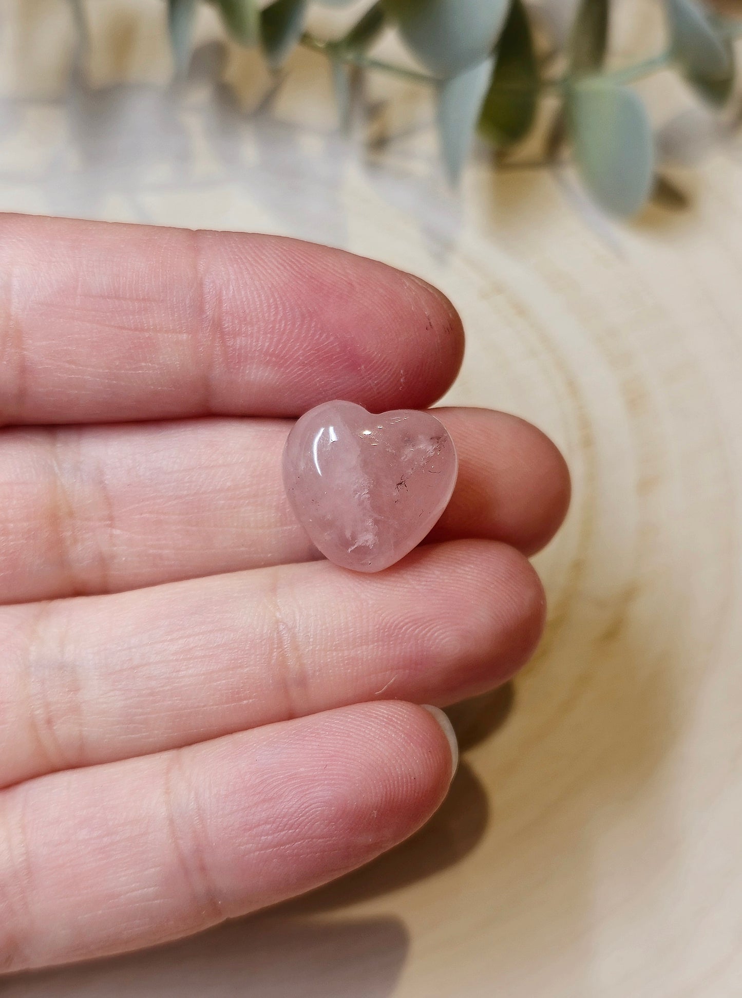 Mini Coeur en Quartz rose