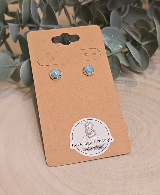Boucles d'oreilles Larimar