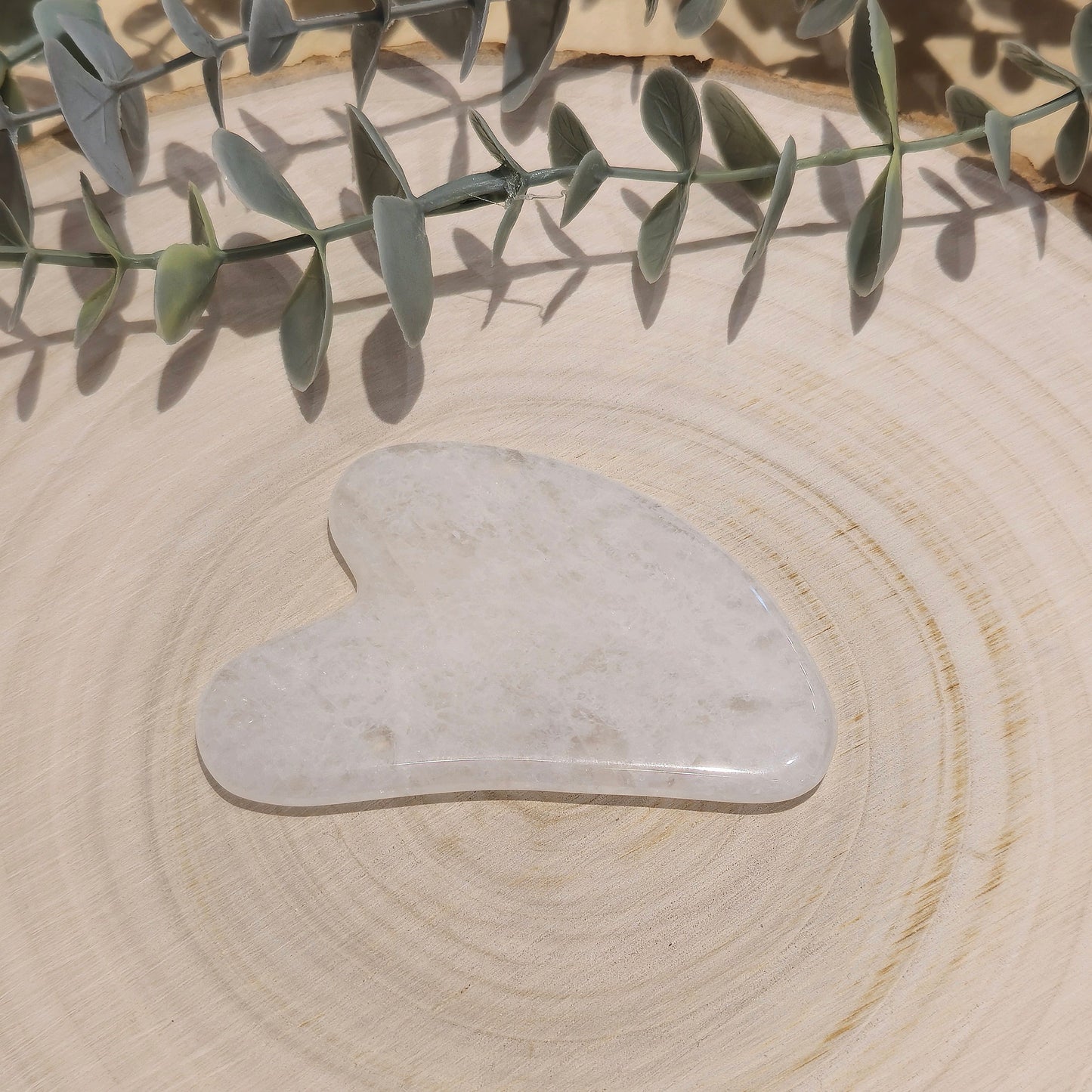 Gua sha pour massage en Quartz clair