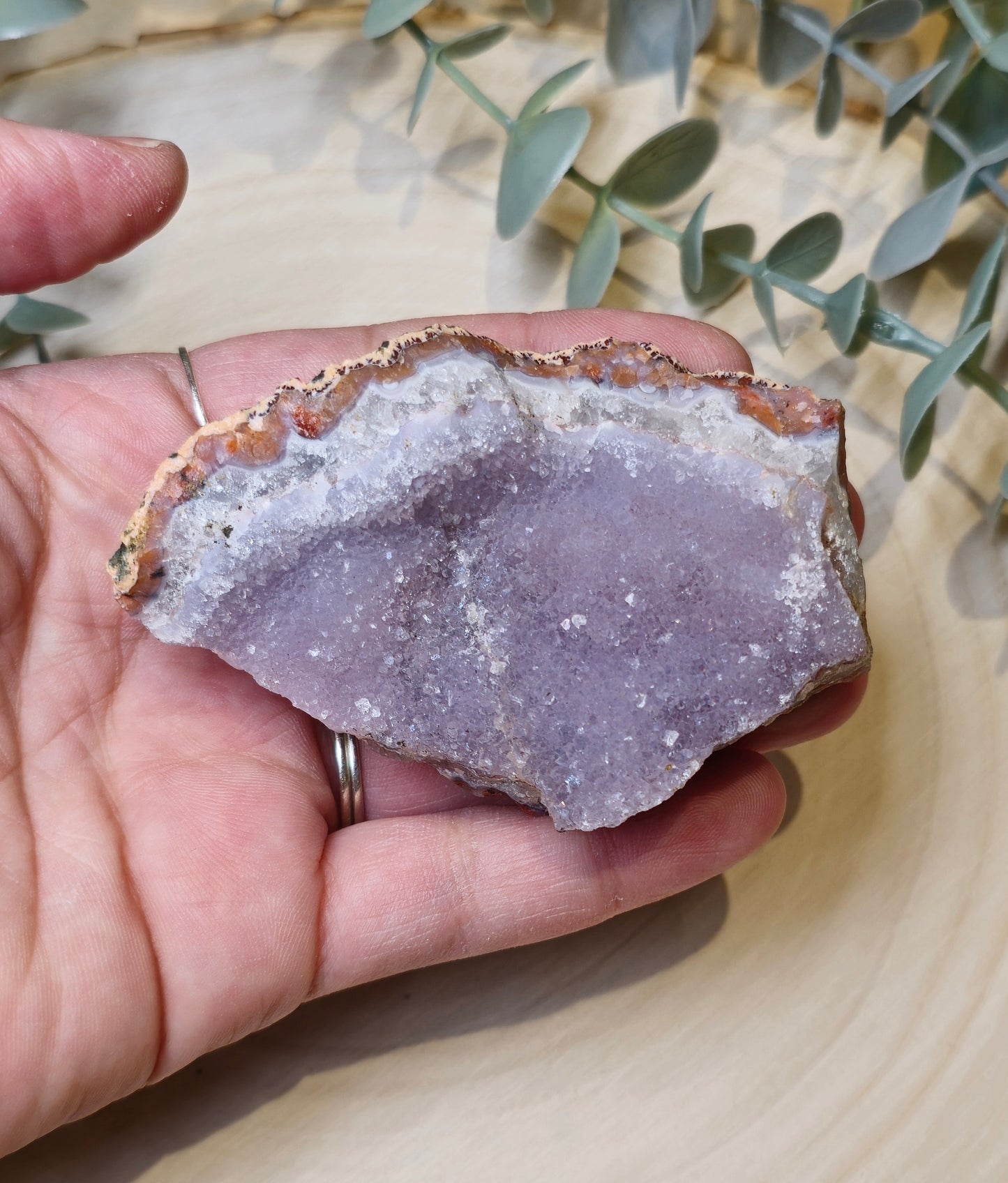 Base géode en Améthyste pâle