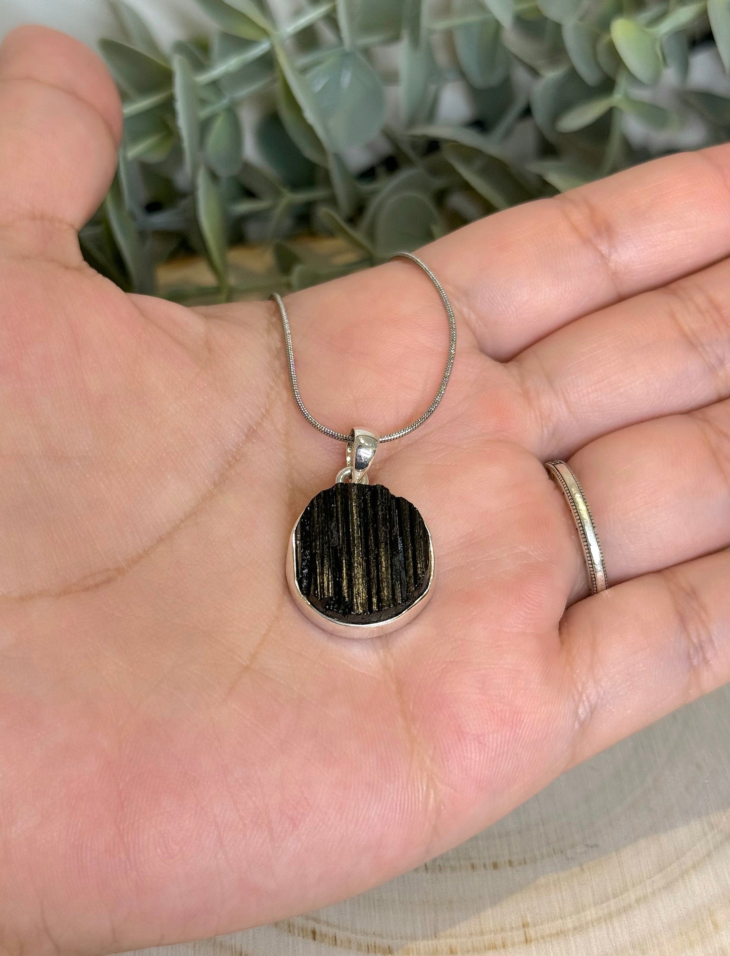 Collier Tourmaline brute