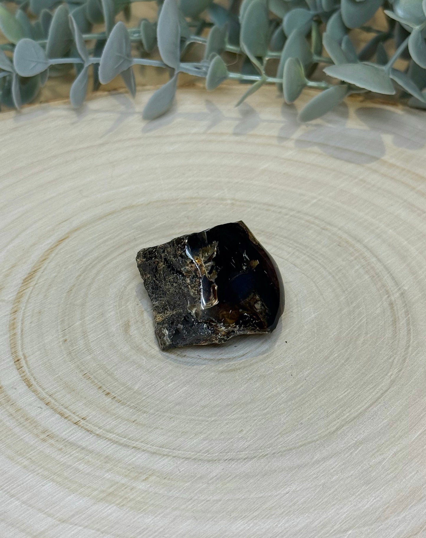 Ambre bleu brute