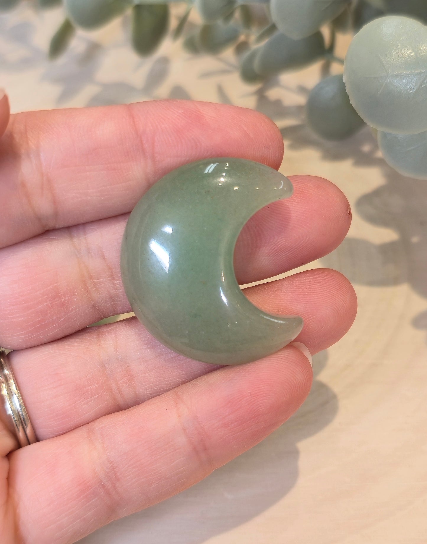 Lune en Aventurine verte