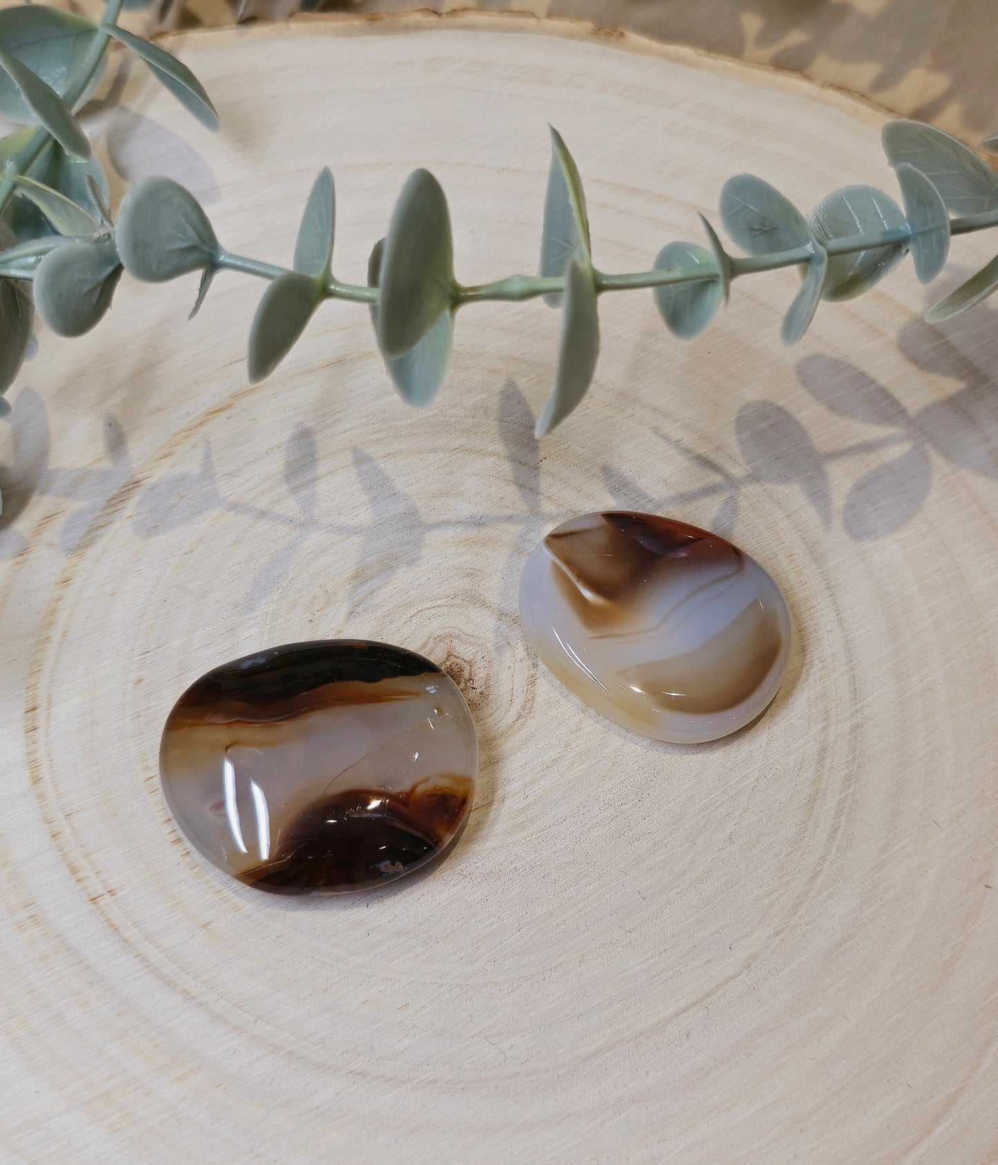 Pierre de paume mince Agate