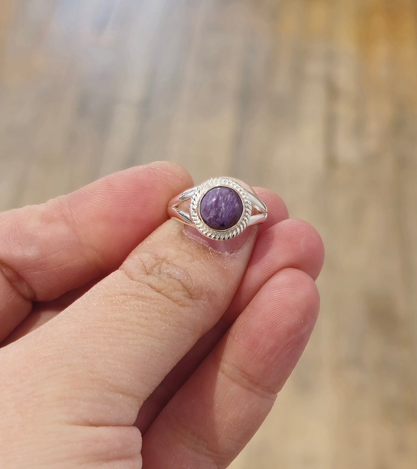Bague Charoïte