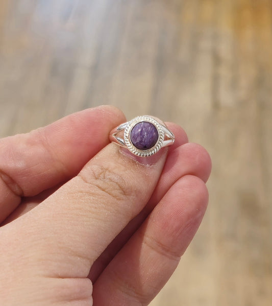 Bague Charoïte