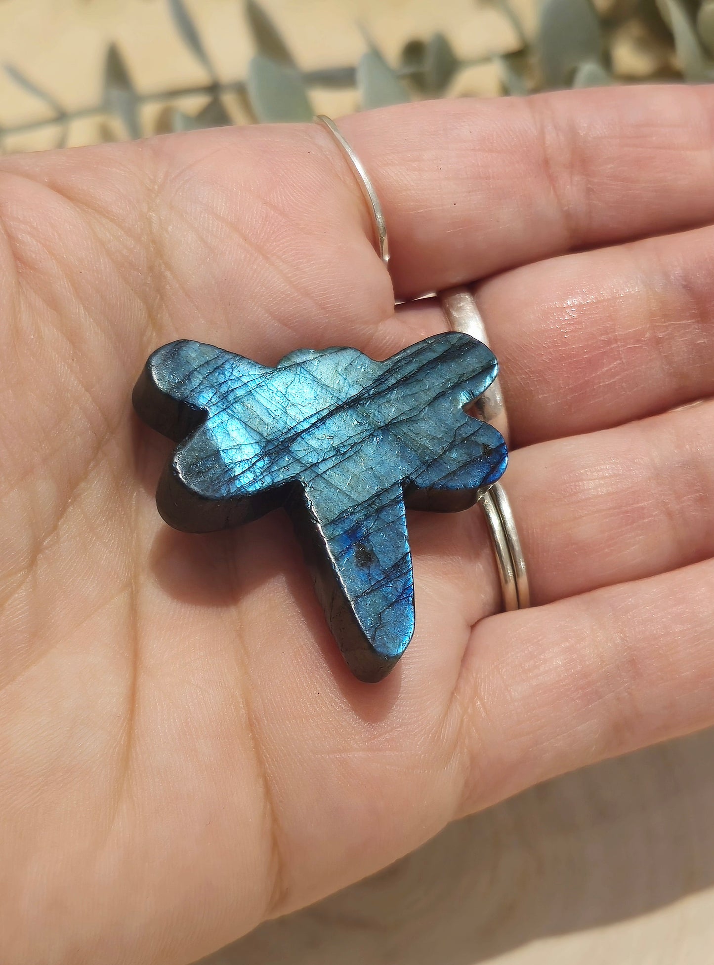 Libellule en Labradorite
