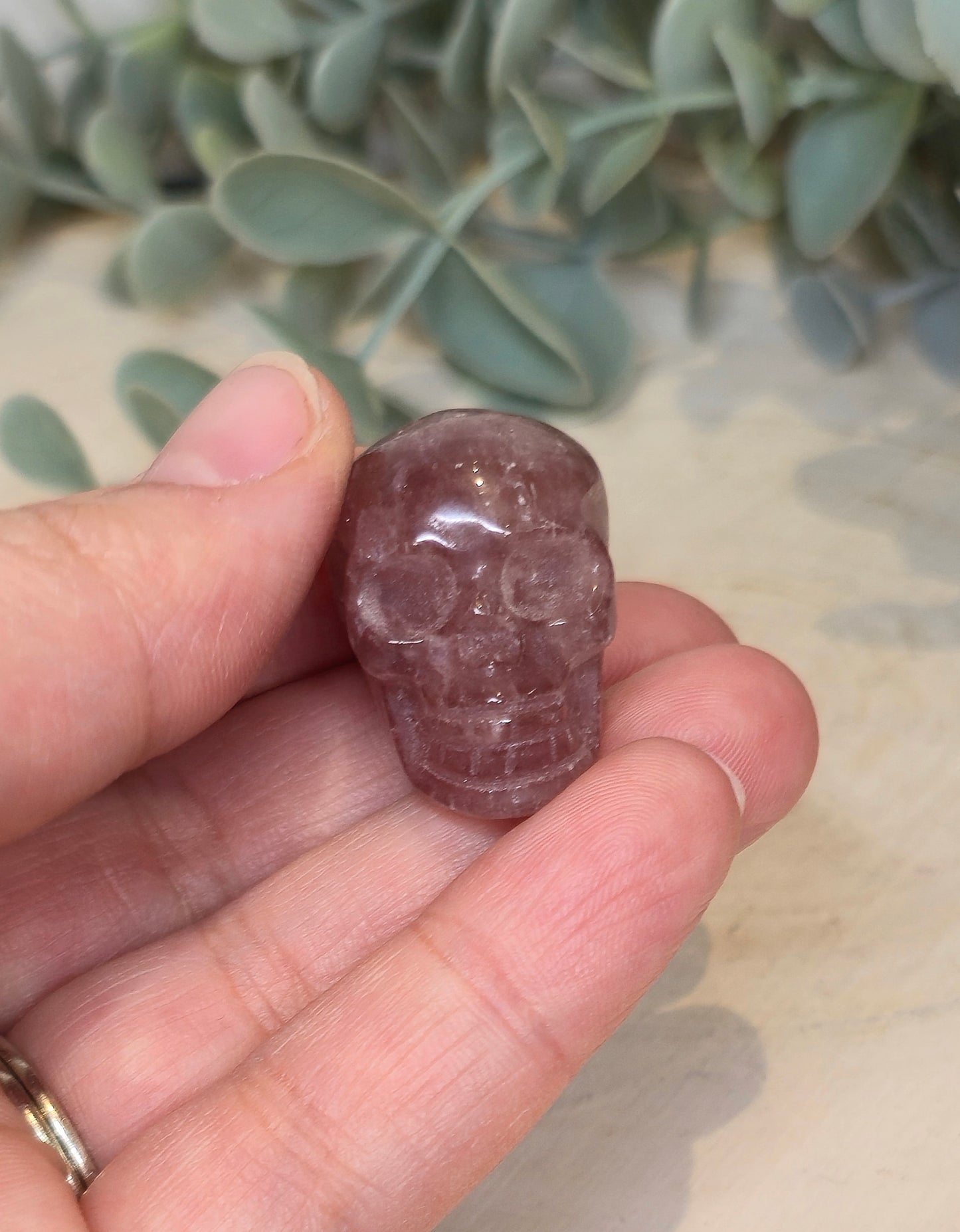 Crâne Quartz fraise