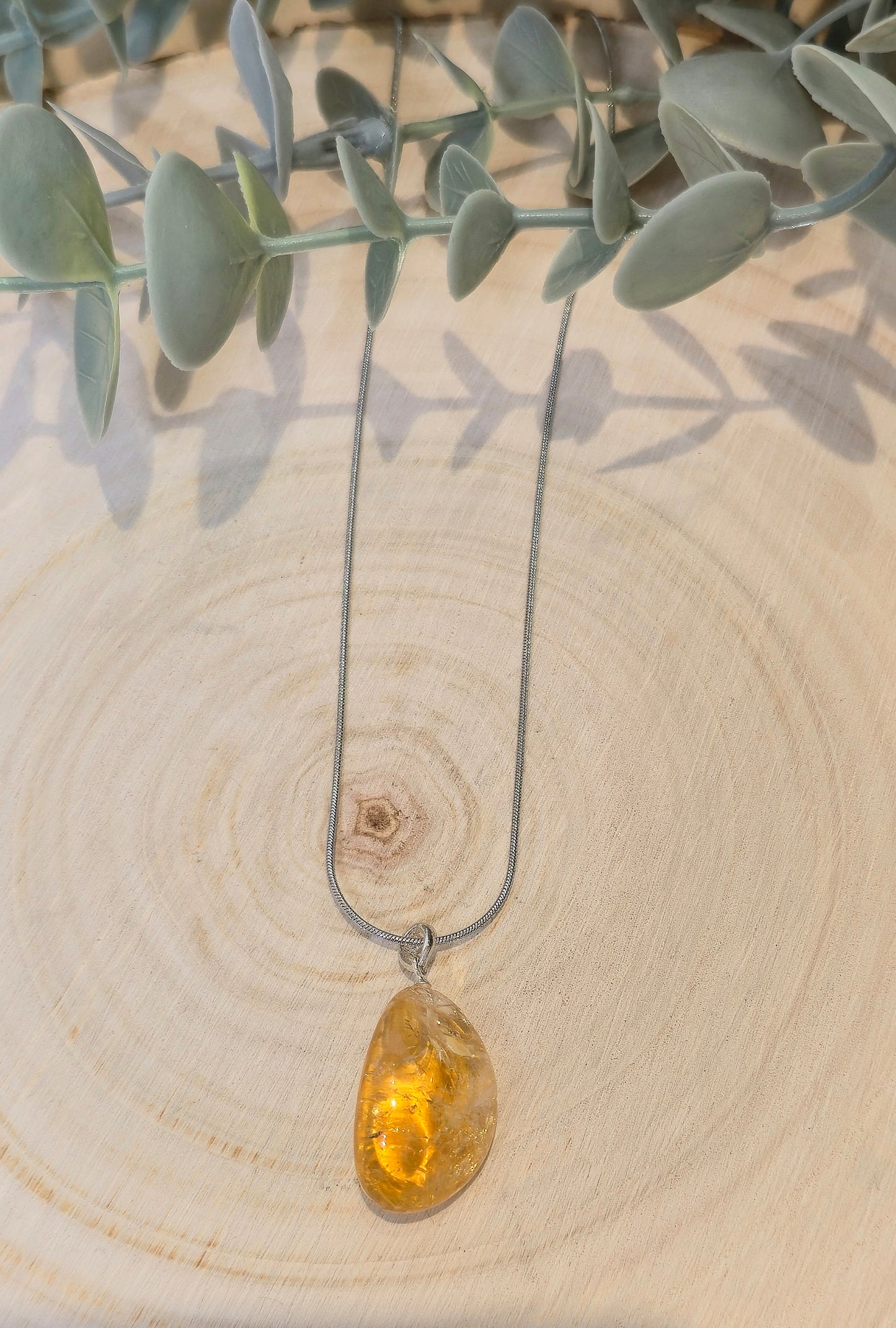 Collier Citrine barattée