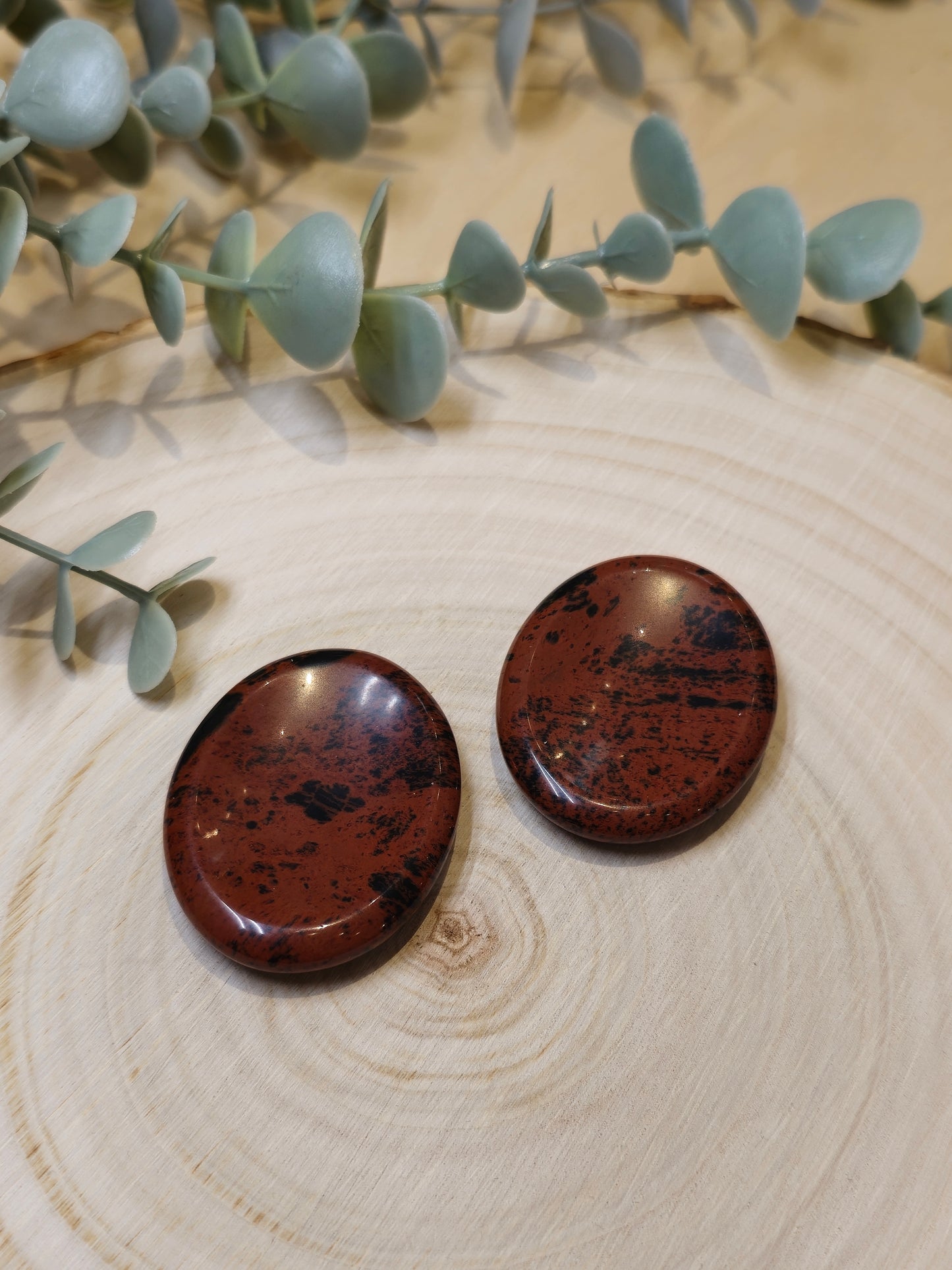 Obsidienne Acajou Worry stone