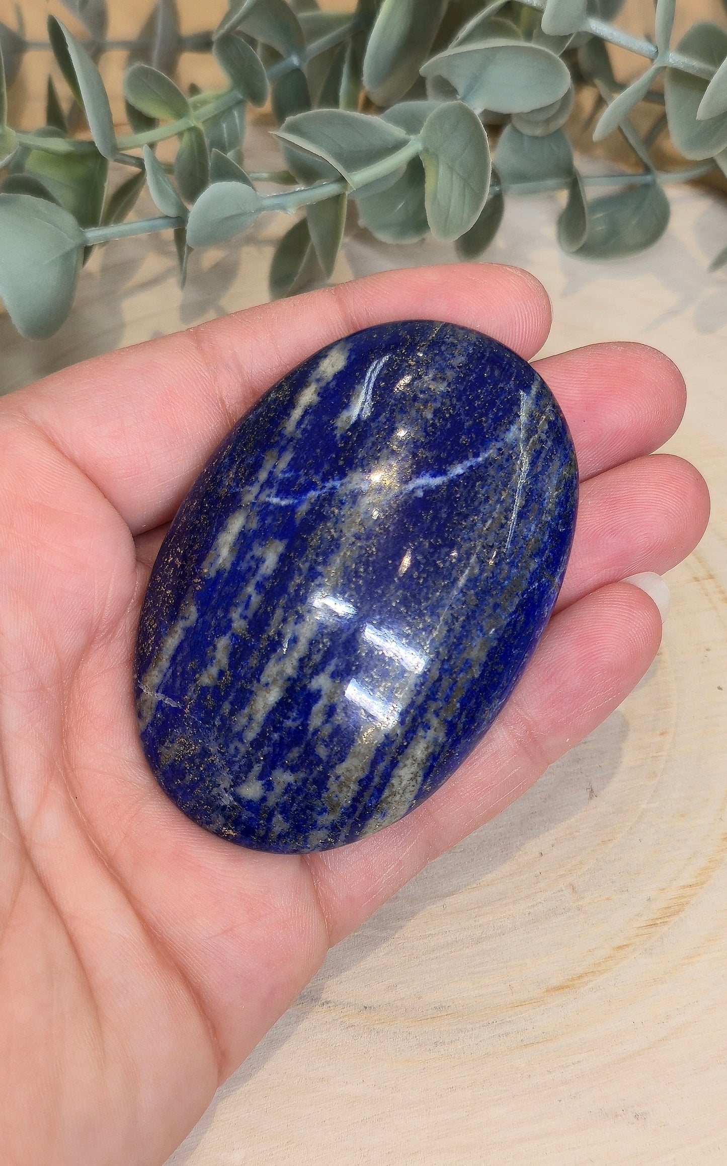 Pierre de paume en Lapis Lazuli