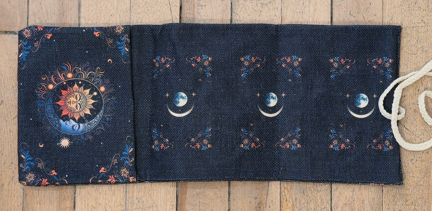 Rangement pour tarot Soleil/Lune