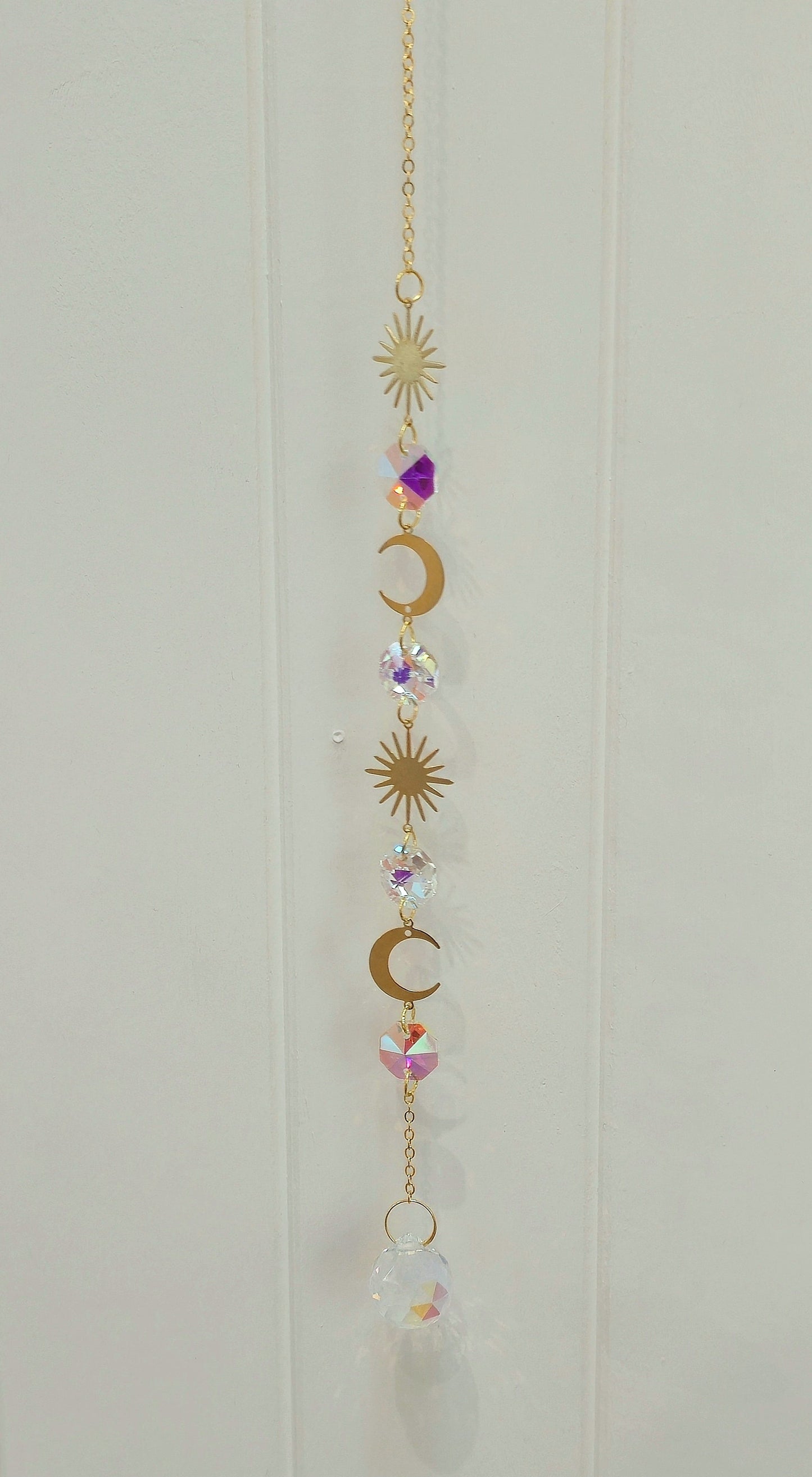 Capteur de lumière cristaux Soleil/Lune