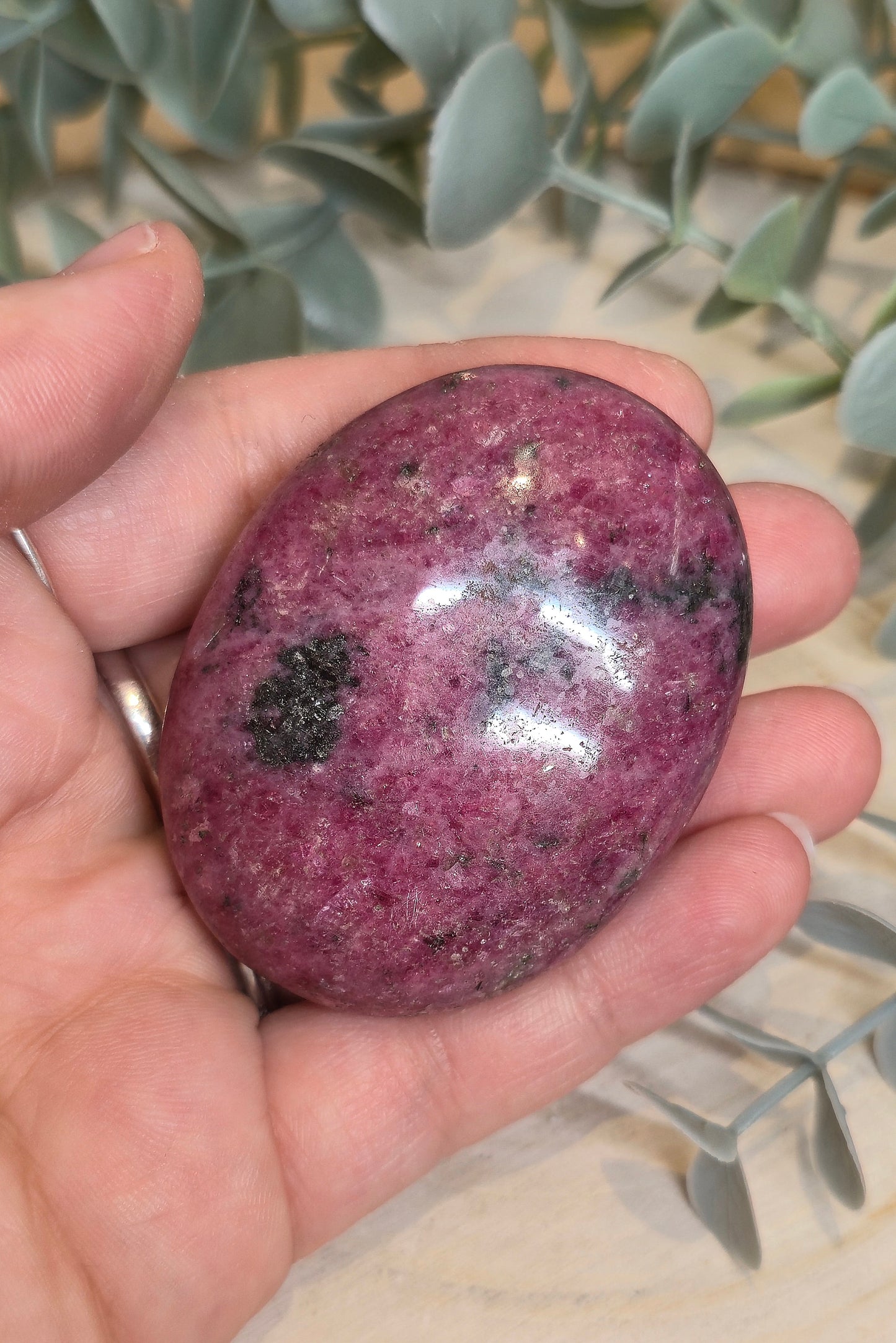 Pierre de paume Rhodonite