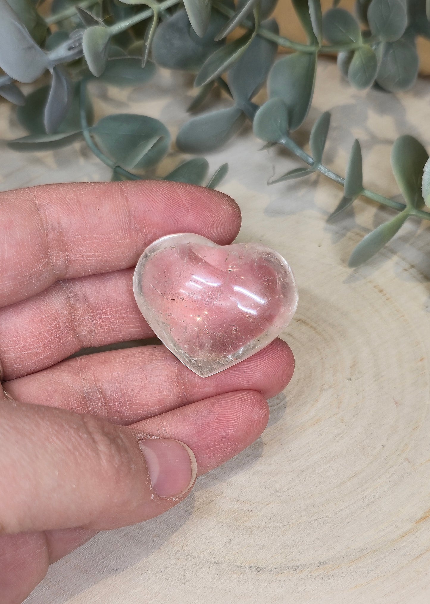 Coeur en Quartz clair