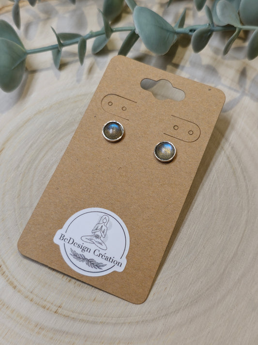 Boucles d'oreilles Labradorite