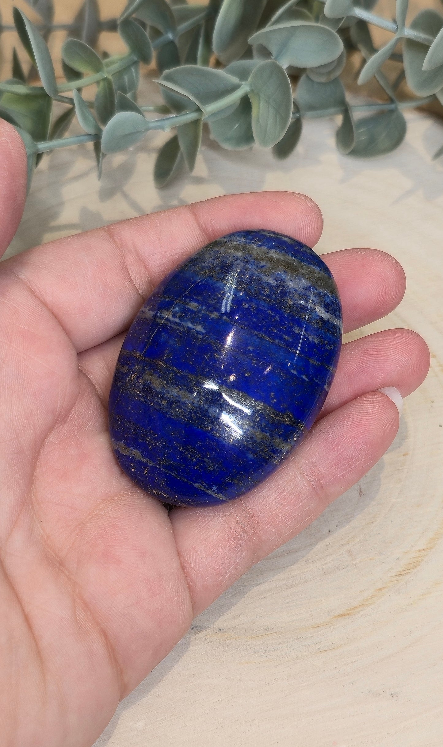 Pierre de paume en Lapis Lazuli
