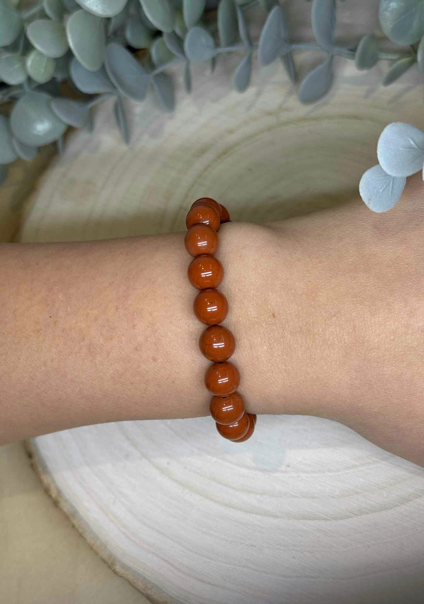 Bracelet Jaspe Rouge 8mm