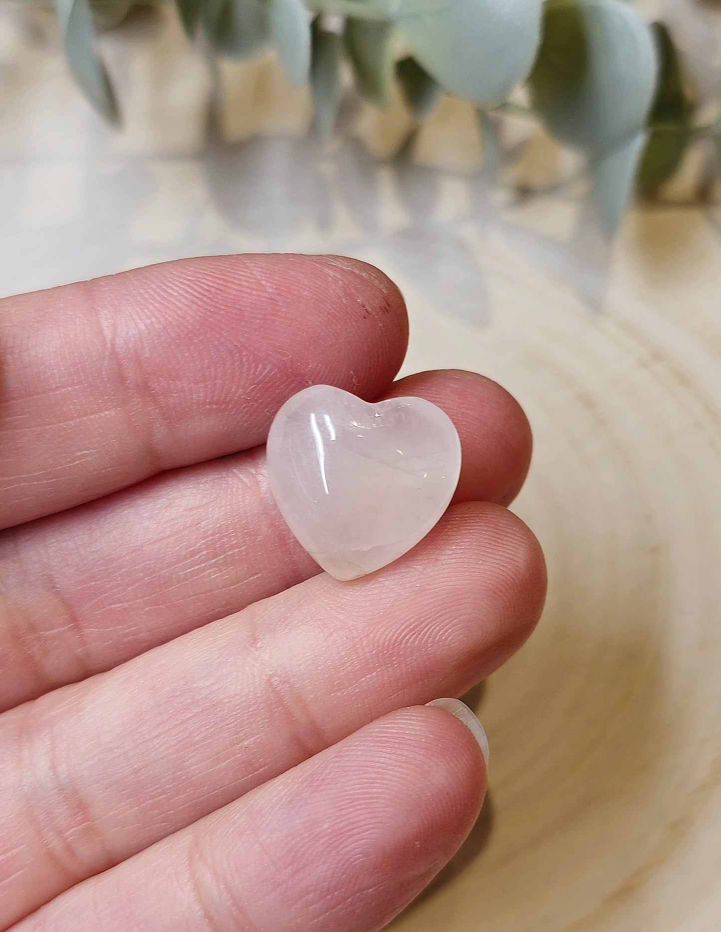 Mini Coeur en Quartz clair