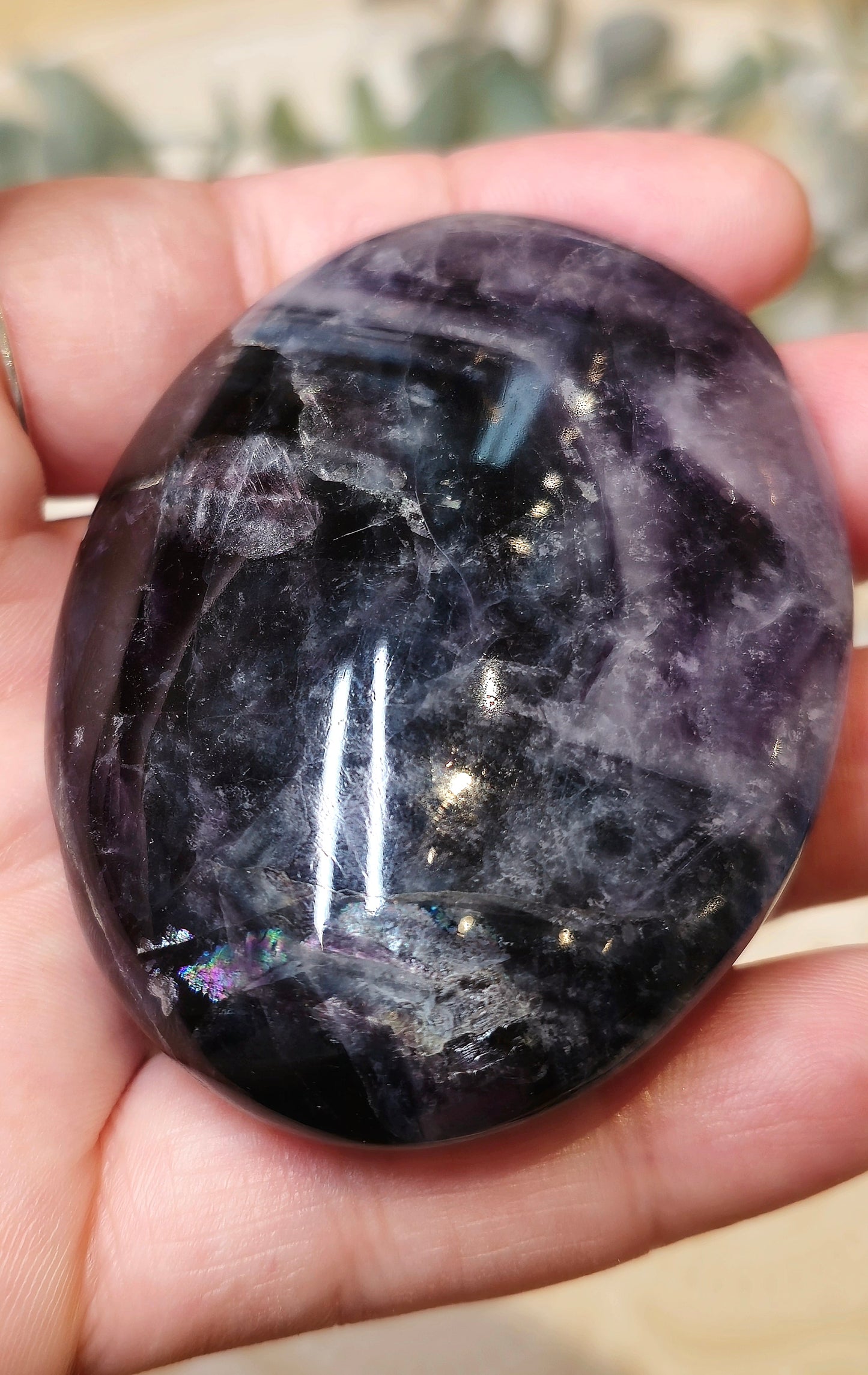 Pierre de paume en Fluorite