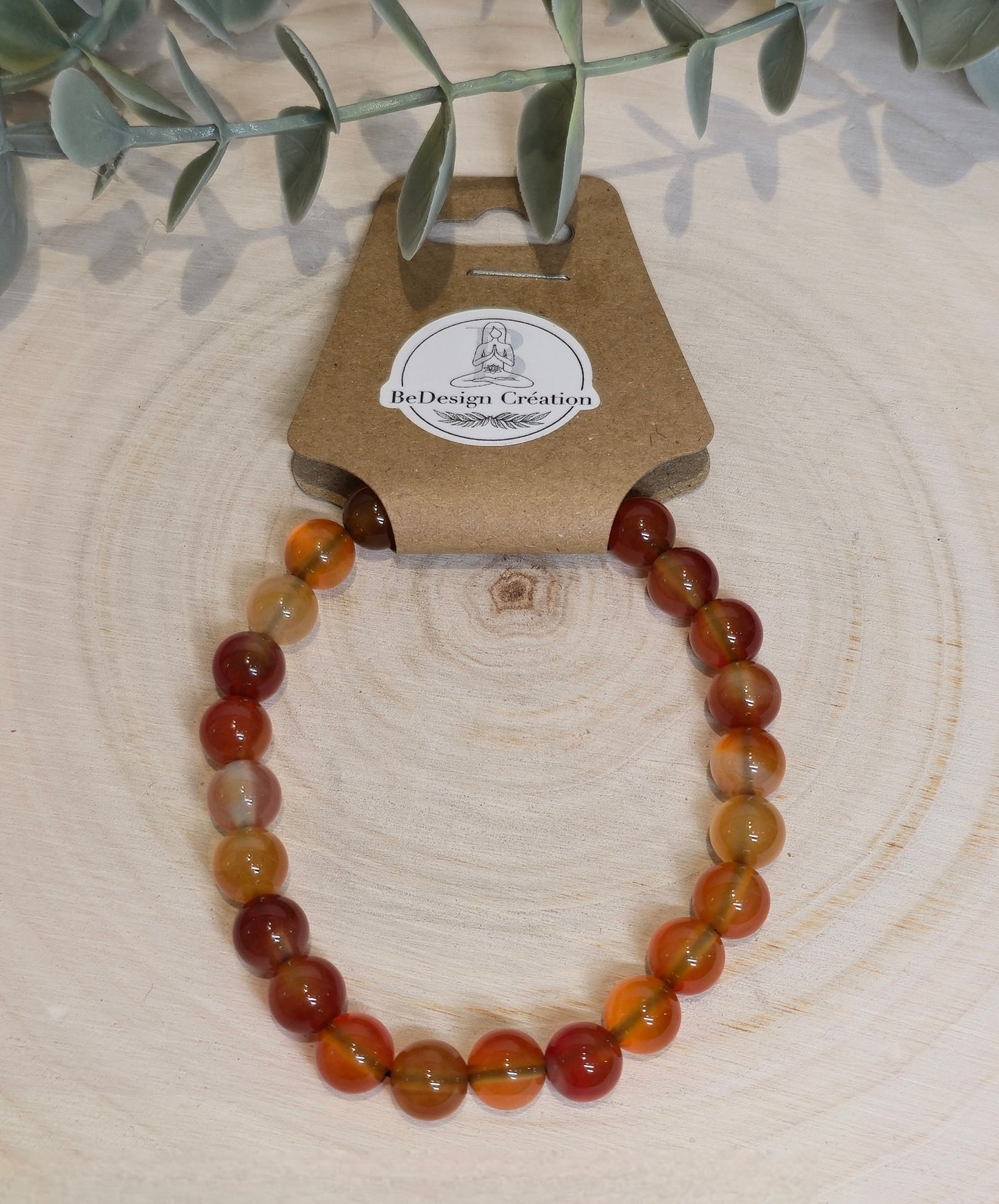 Bracelet Cornaline 8mm