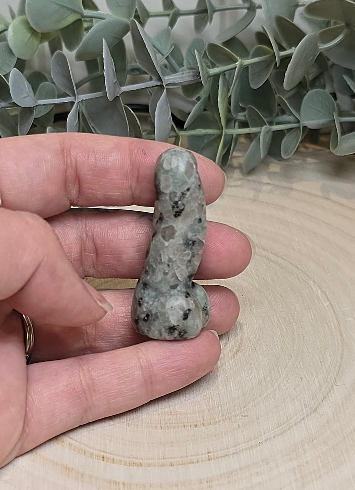 Pénis en Jaspe kiwi