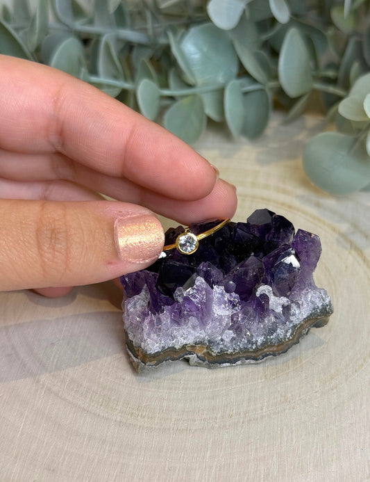 Bague Topaze bleue gold