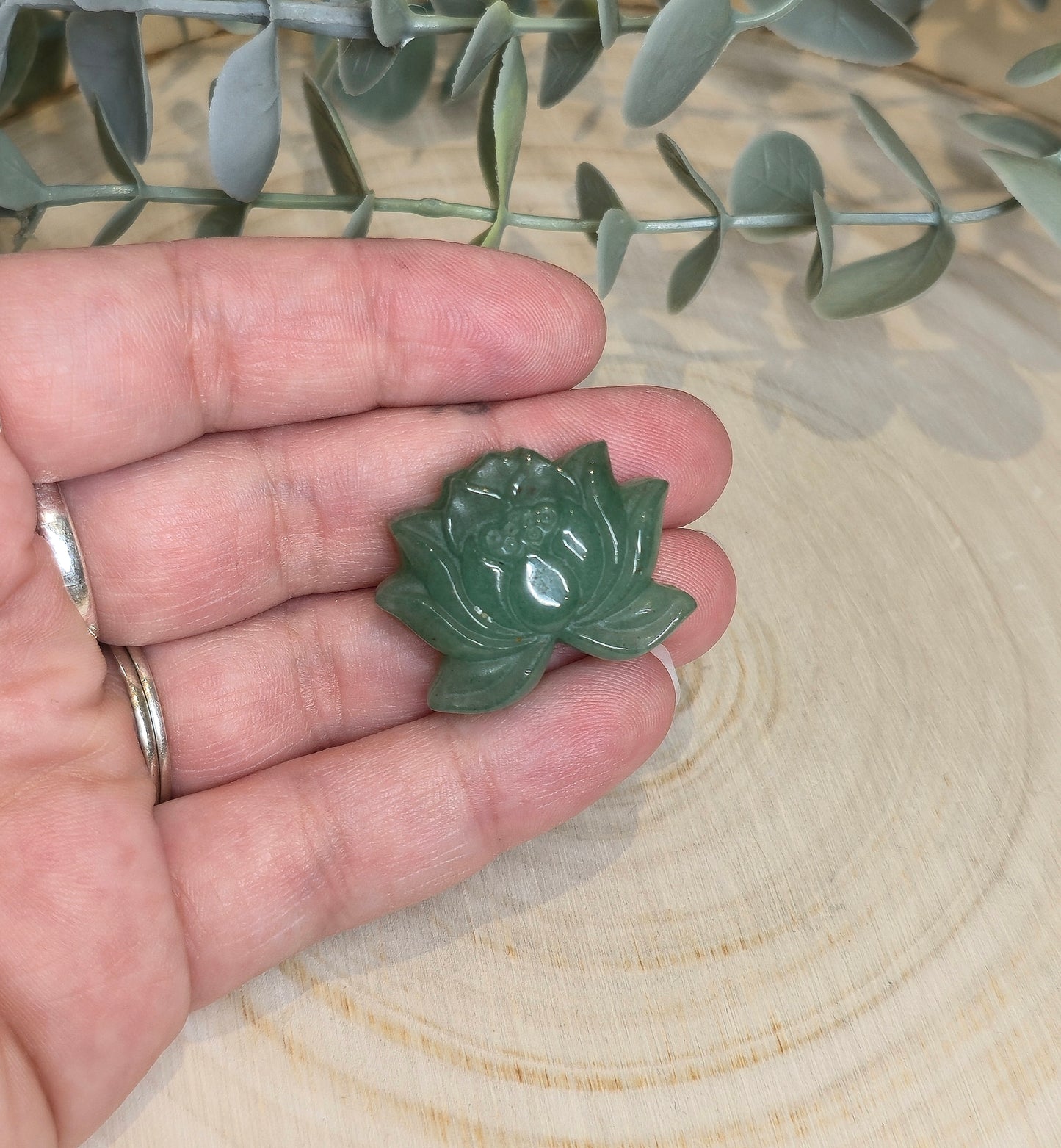 Lotus en Aventurine verte