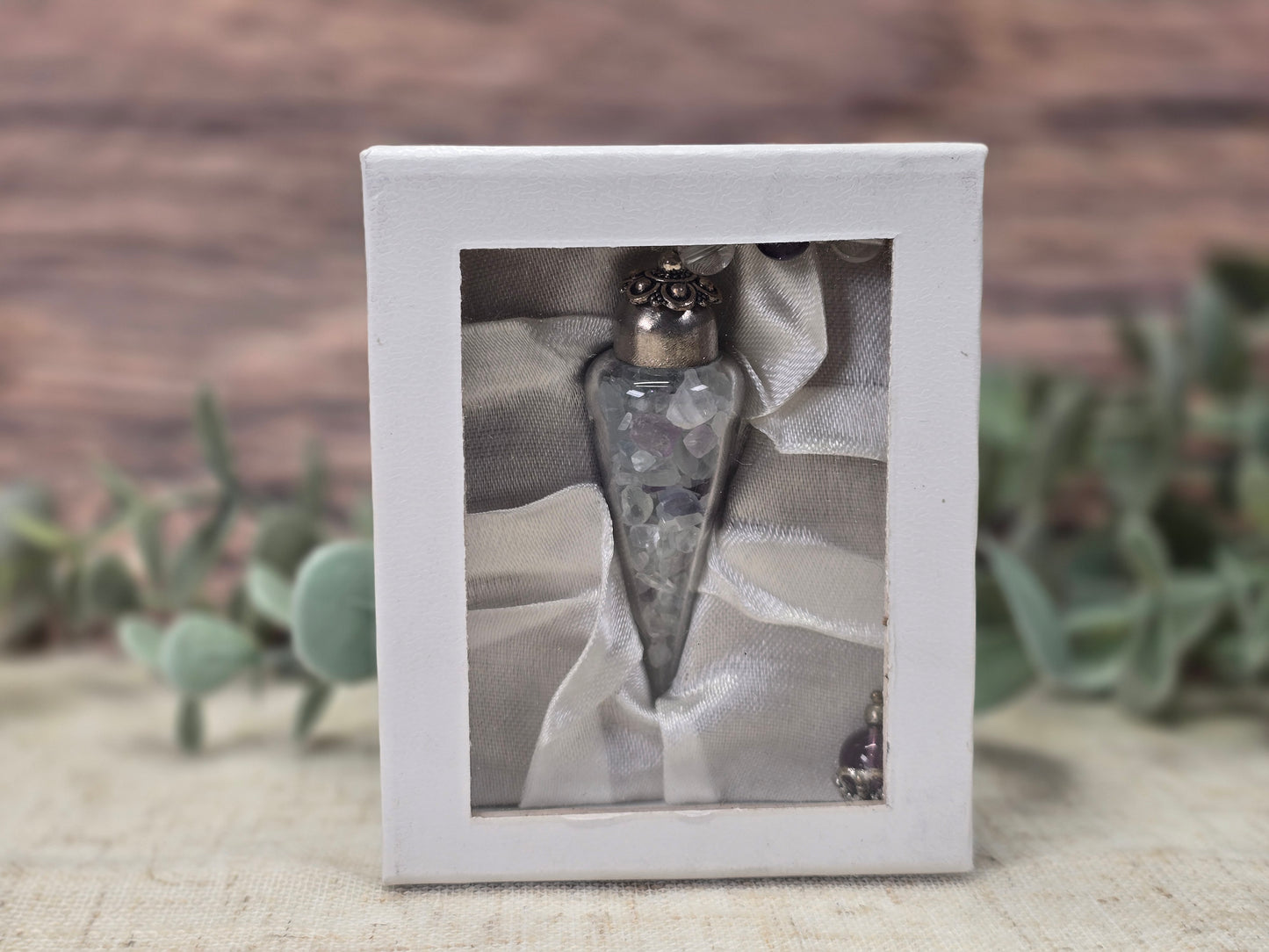 Pendule de verre Fluorite