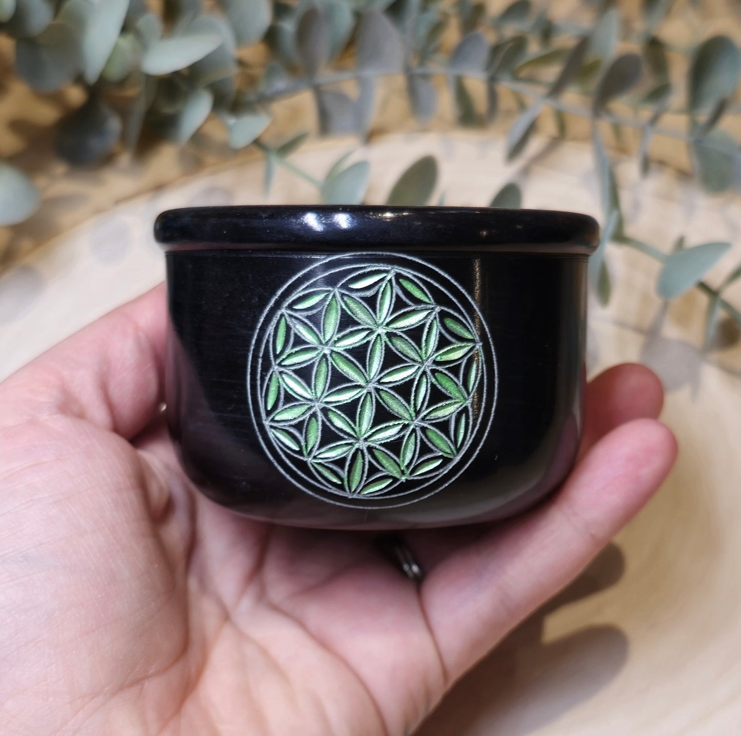 Chaudron rituel fleur de vie