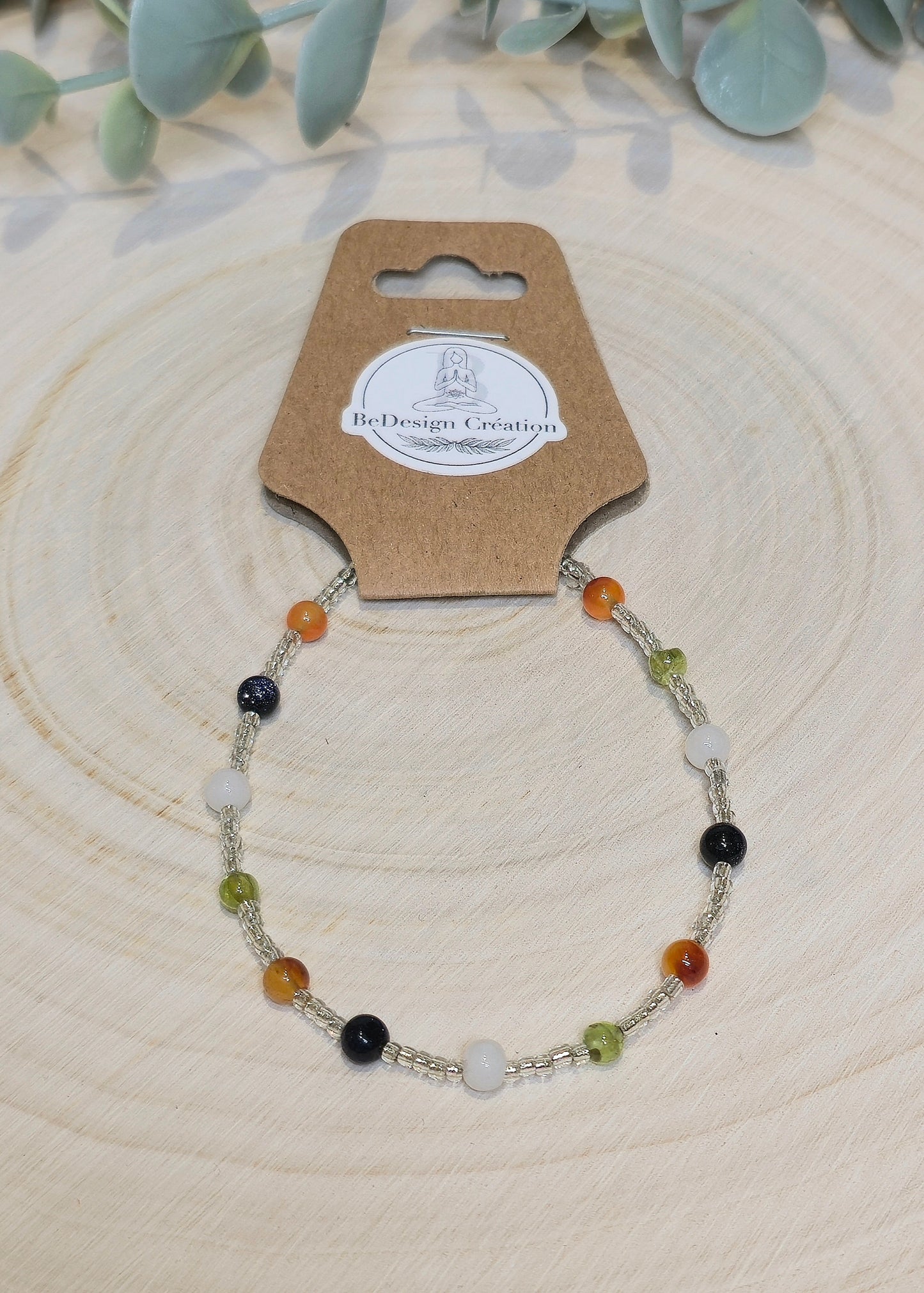 Bracelet avec pierres - Mix Cornaline